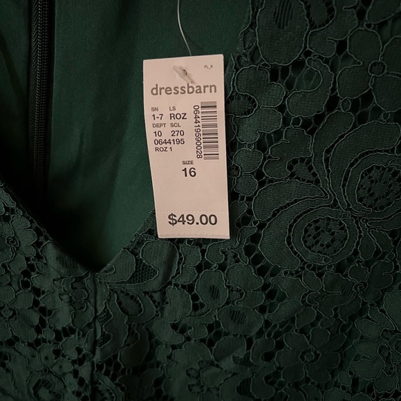 dressbarn Emerald Lace Sheath Dress - Picture 3 of 5